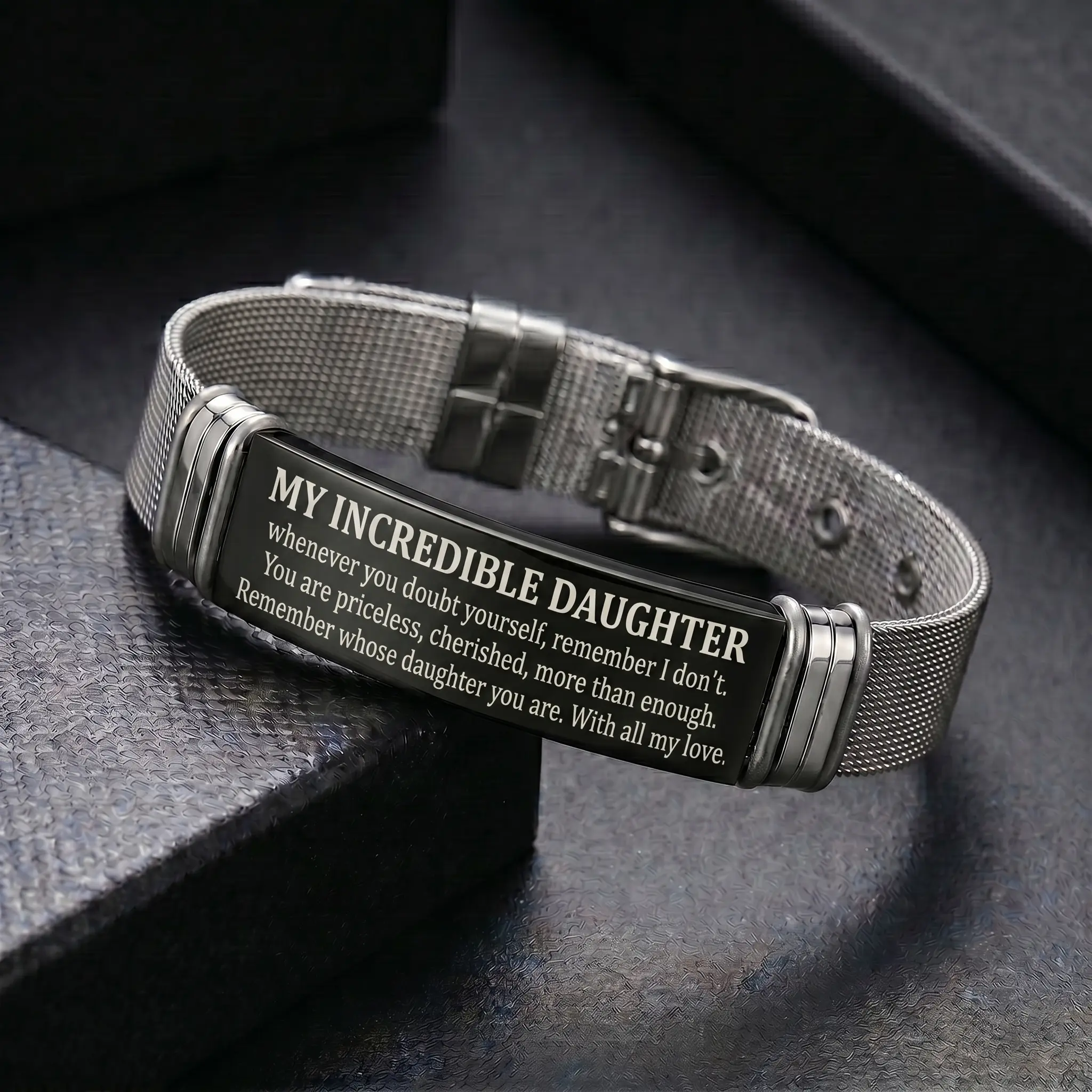 Black and Silver Bracelet